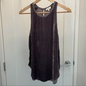 Aritzia Wilfred Sèvres crushed velvet top
